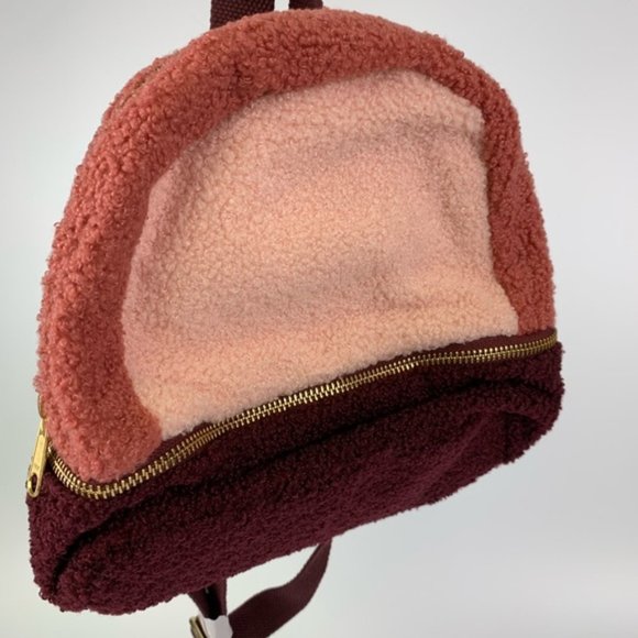 Gymboree Colourblock Sherpa Mini Backpack - Picture 4 of 5